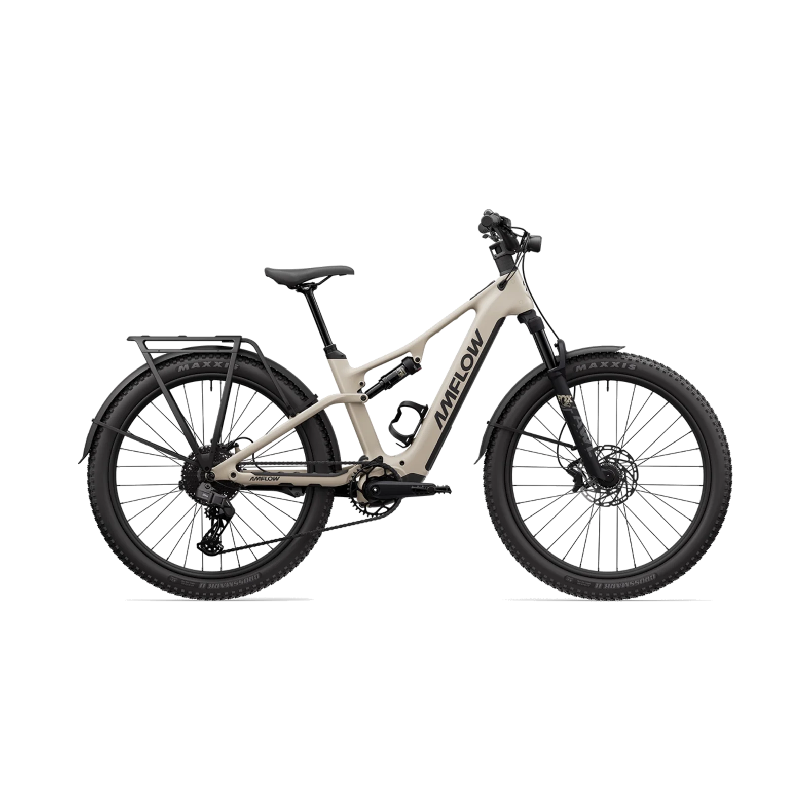 AMFLOW TL Carbon touring e-bike with rear rack and fenders